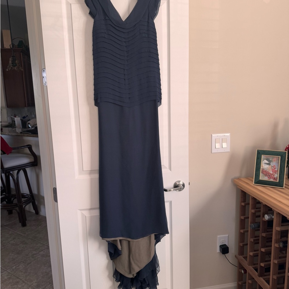 Elegant Navy Evening Dress